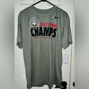 Nike Men’s Georgia Bulldogs 2021 National Champions T-shirt - XL - NWT